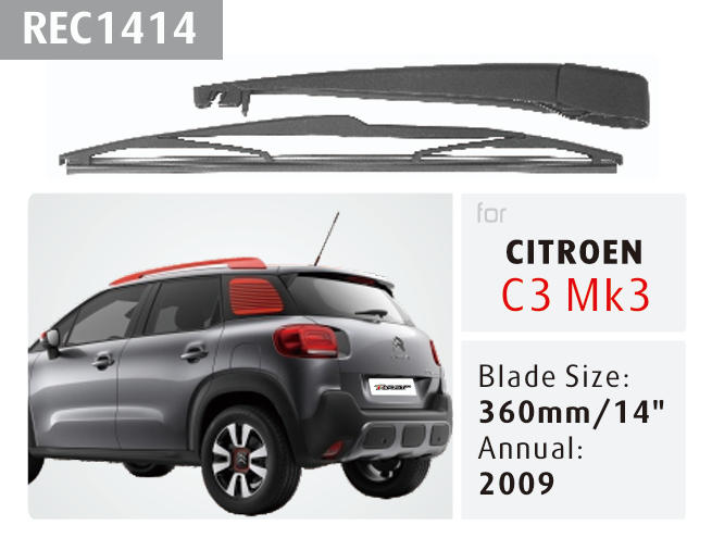 citroen 07 c4 picasso rear wiper & arms (复制) citroen 07 c4 picasso rear wiper & arms (复制)